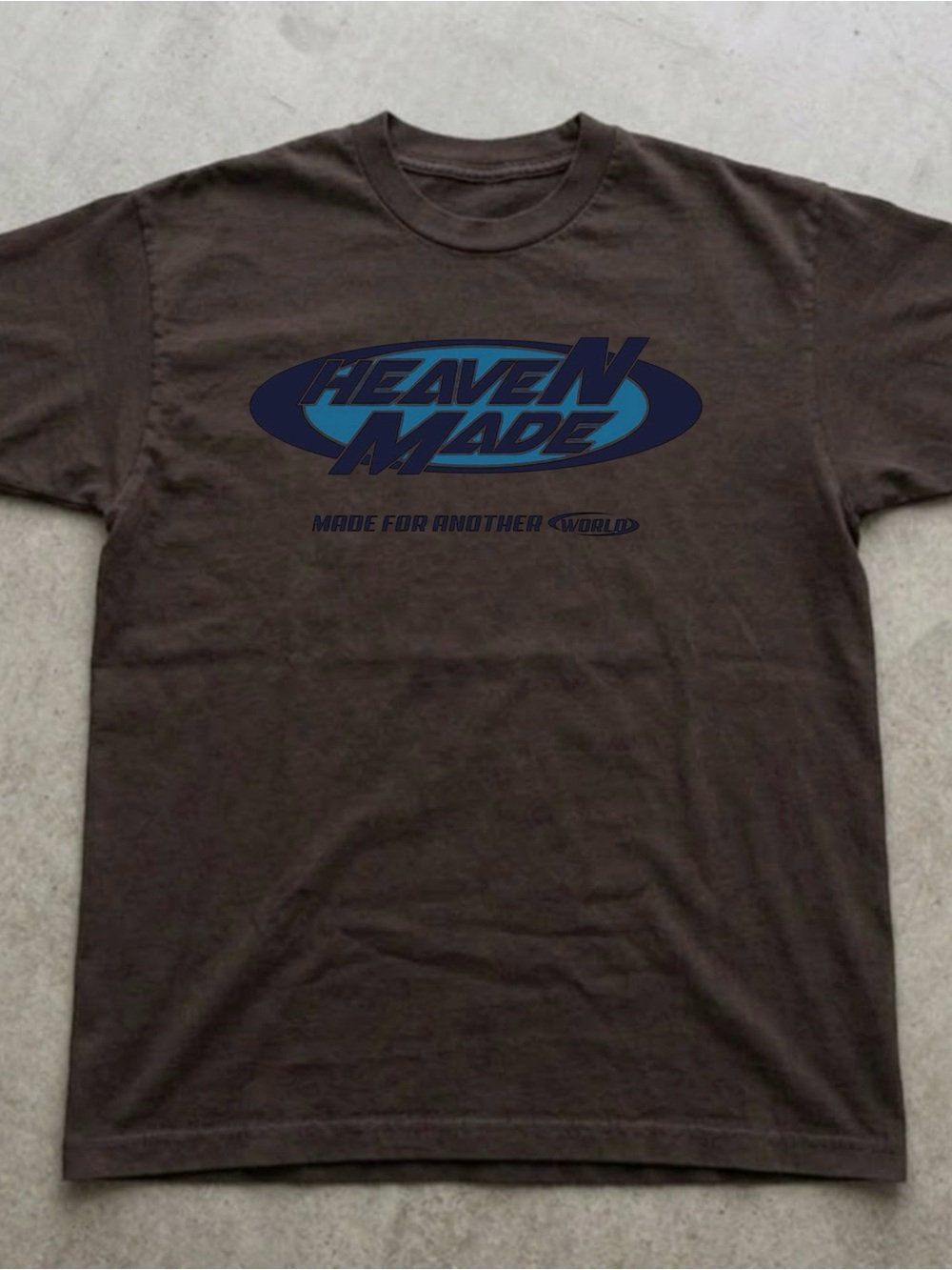 Heaven Made Graphic Tee Gildan Brown T-shirt